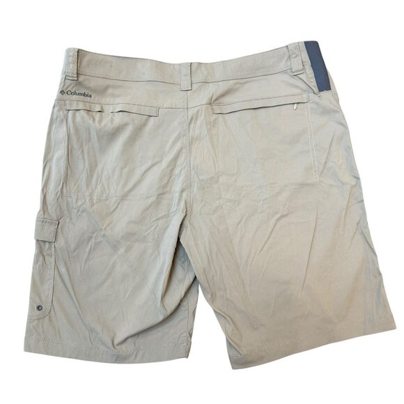 Columbia Hiking Shorts Mens 40 Outdoor Elements Stretch Cargo Tan - Picture 2 of 9